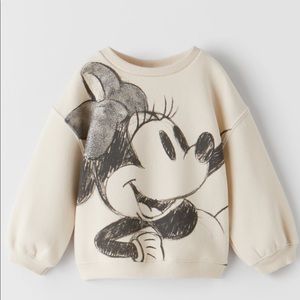 🎀All SOLD🎀 Zara Minnie Mouse sweatshirt 4-5yr